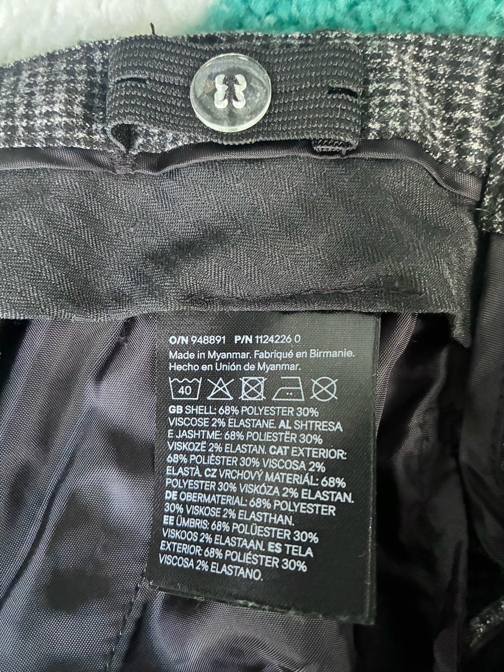 H&M Boys Checked Woven Suit (Grey/Black) Size 6 - Picture 13 of 13